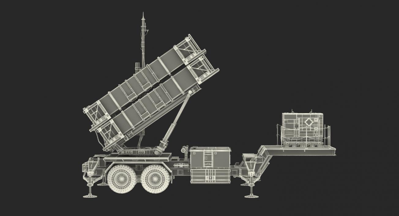 3D MIM-104 Patriot Battle Position Sand