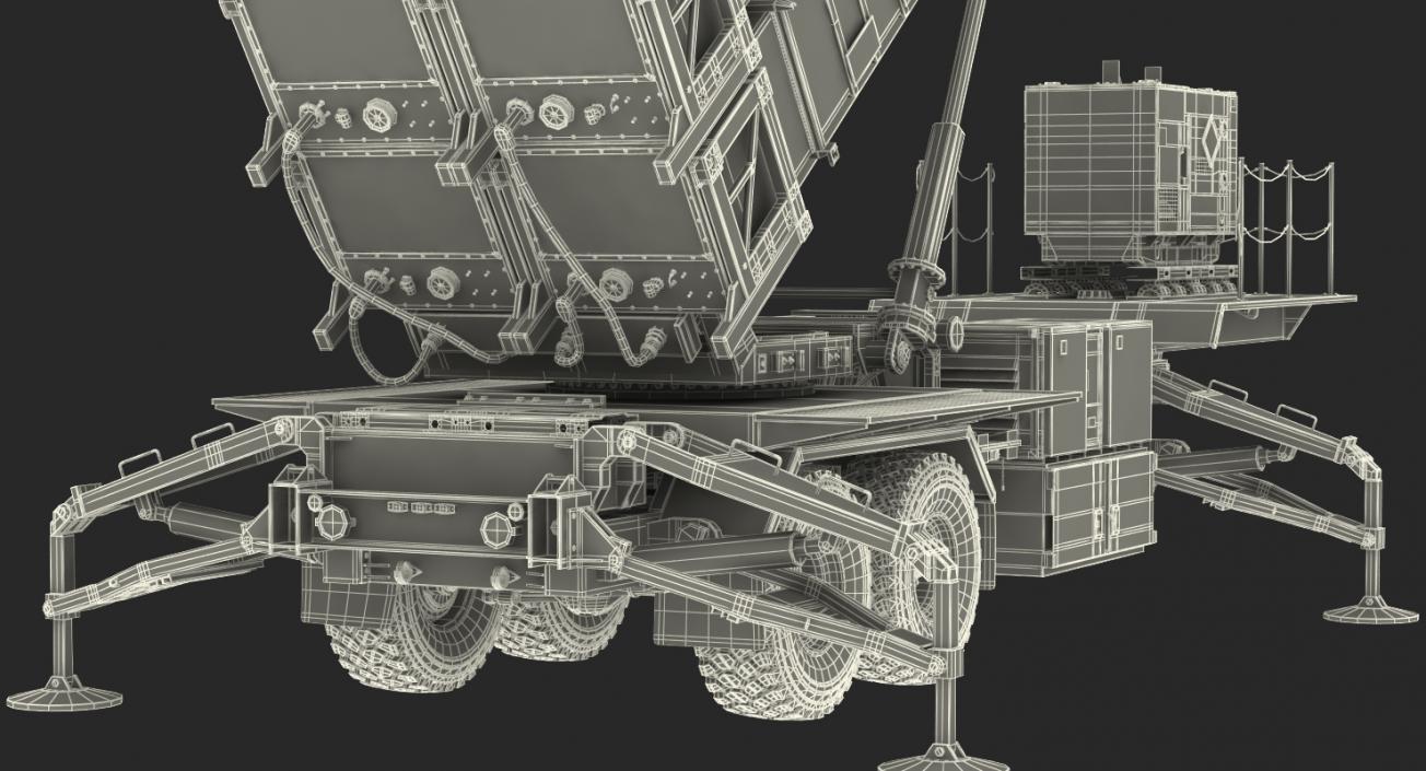 3D MIM-104 Patriot Battle Position Sand