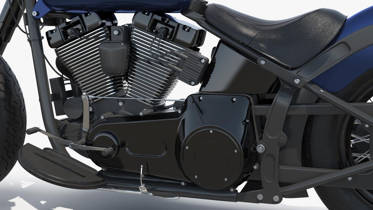 3D Softail Motorcycle model