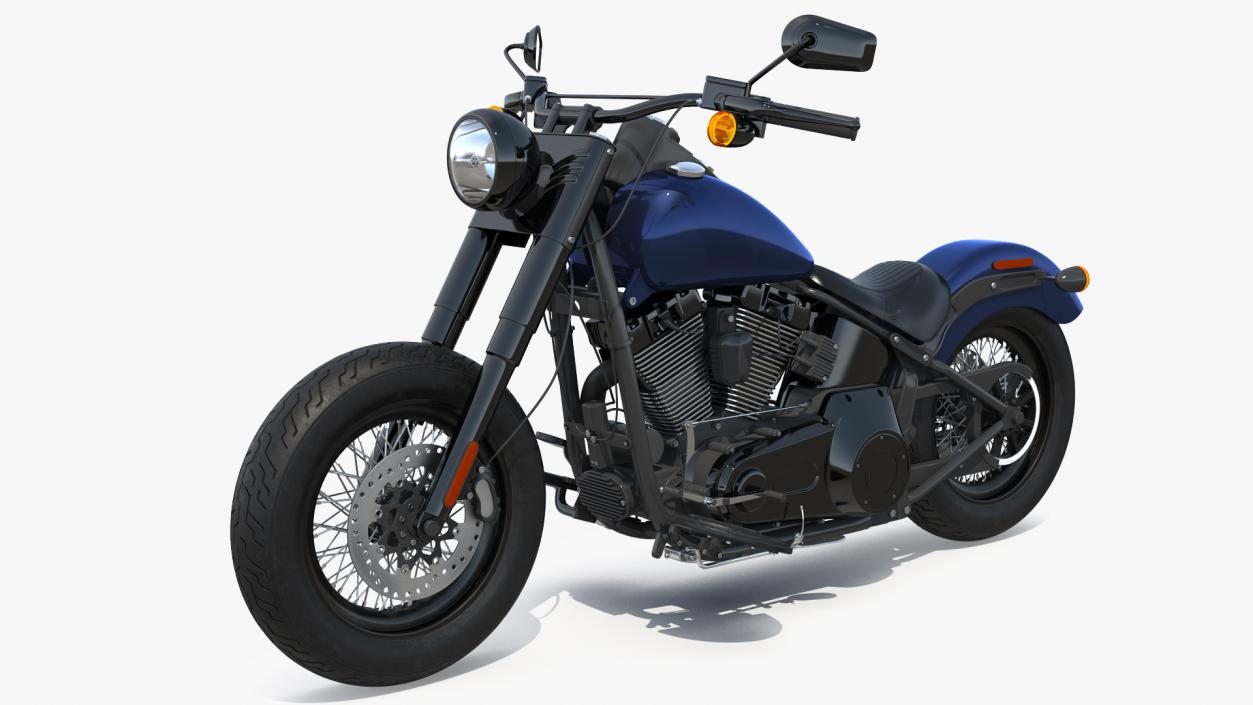 3D Softail Motorcycle model