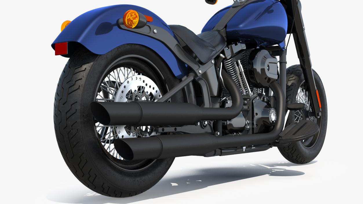 3D Softail Motorcycle model