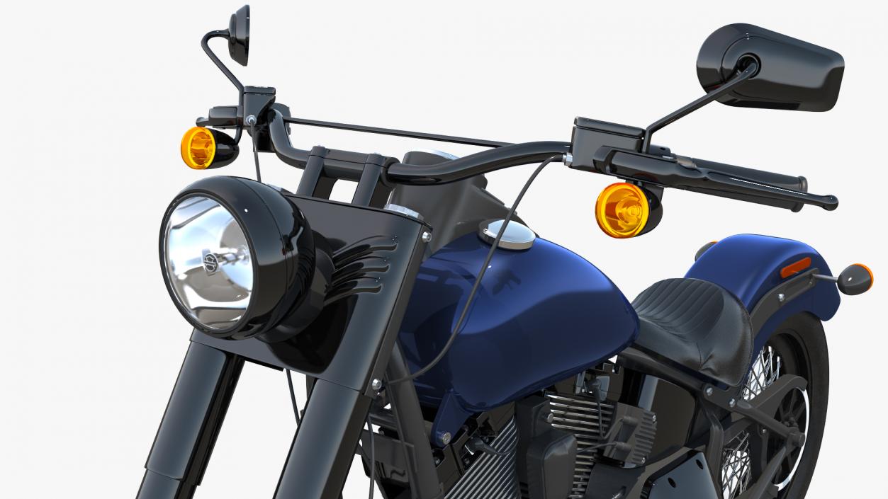 3D Softail Motorcycle model