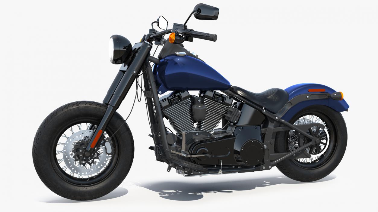 3D Softail Motorcycle model