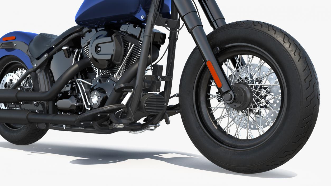 3D Softail Motorcycle model