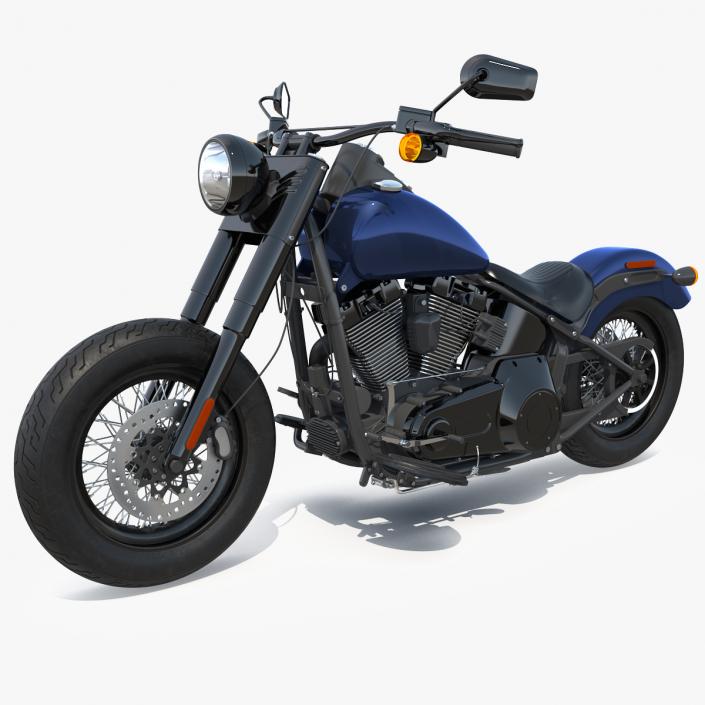 3D Softail Motorcycle model