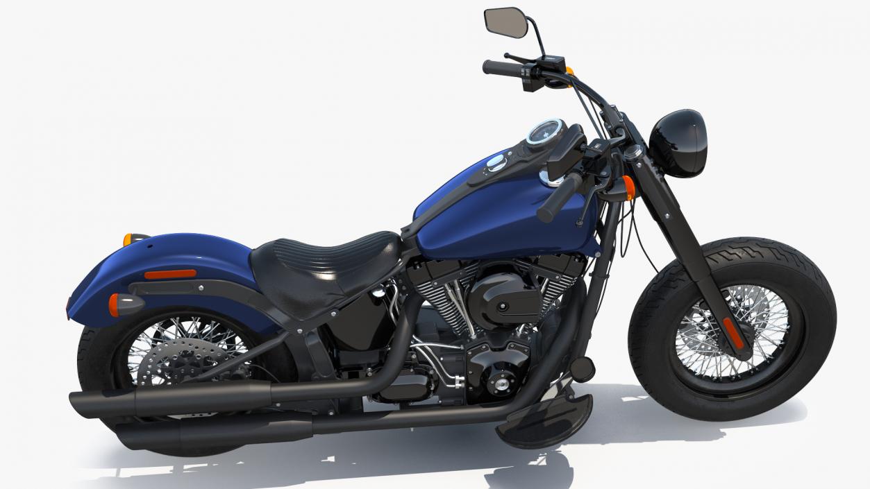 3D Softail Motorcycle model