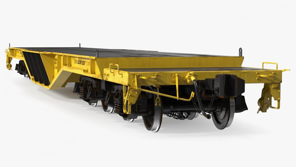 3D Flatbed Rail Car