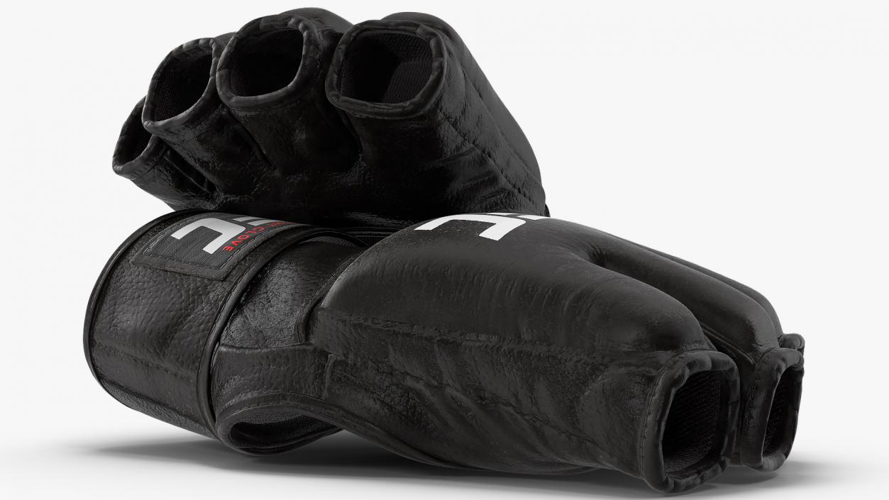 3D UFC Official Leather Fight Gloves model