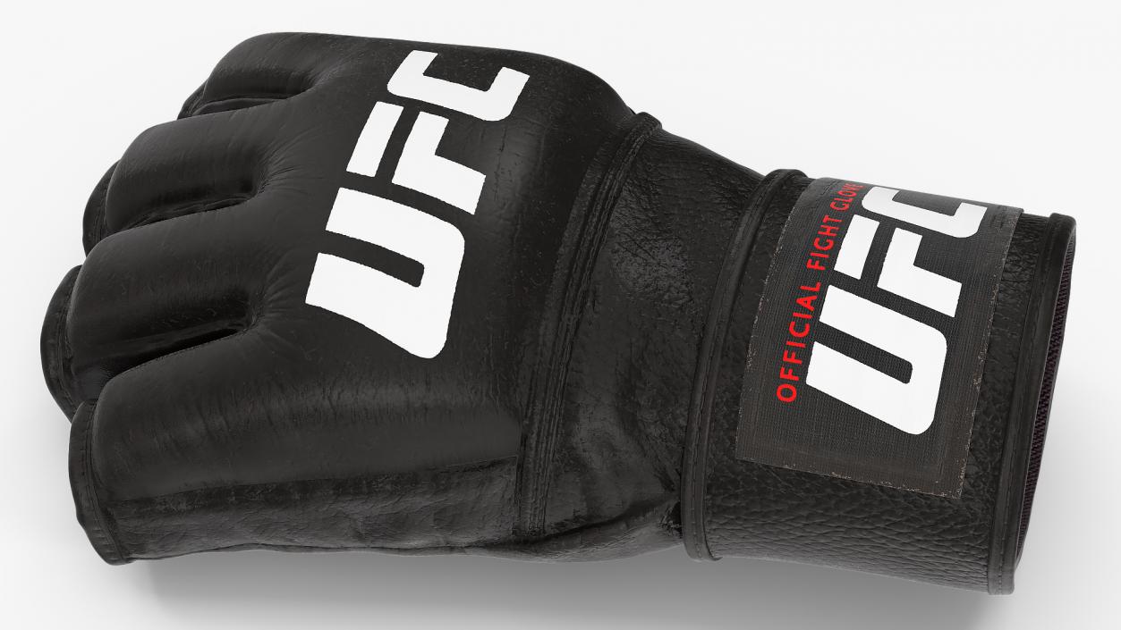 3D UFC Official Leather Fight Gloves model