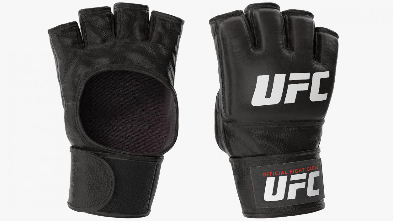 3D UFC Official Leather Fight Gloves model