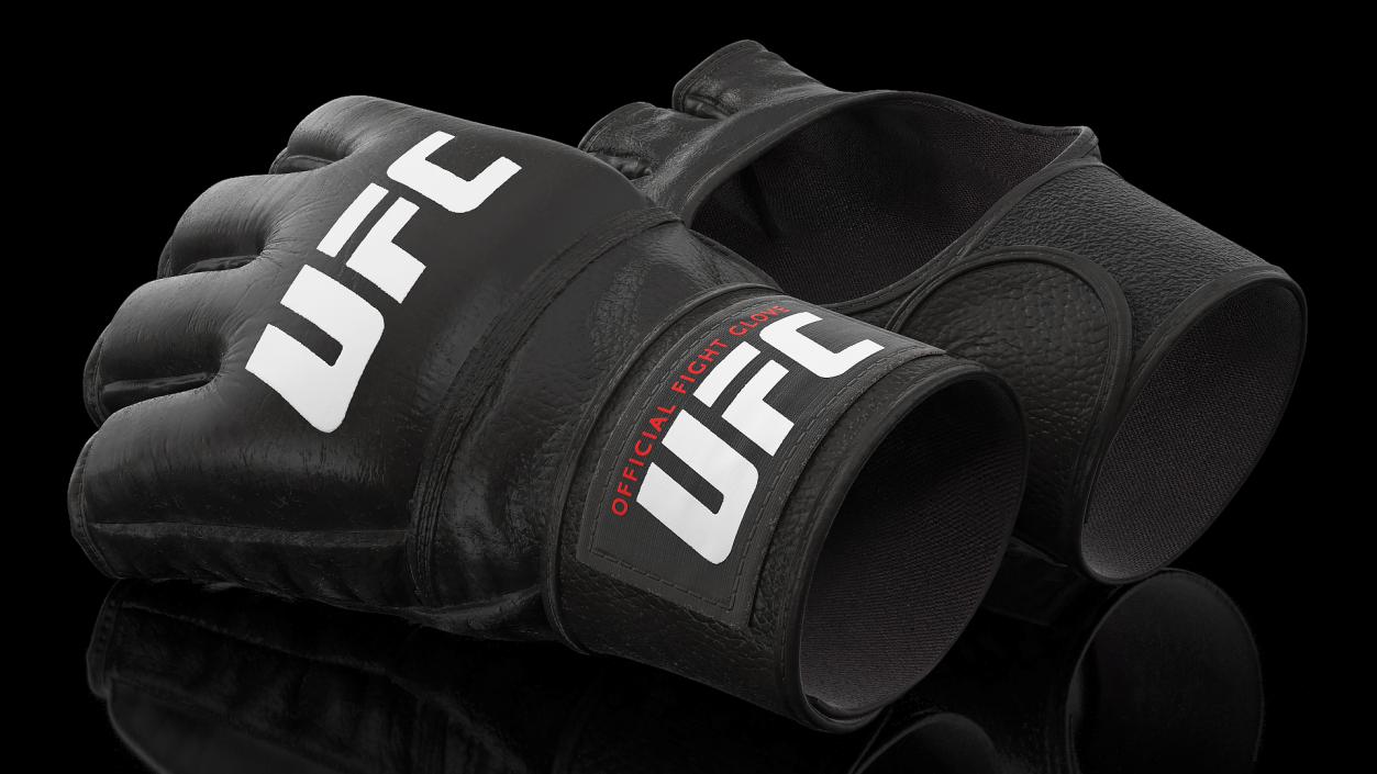 3D UFC Official Leather Fight Gloves model