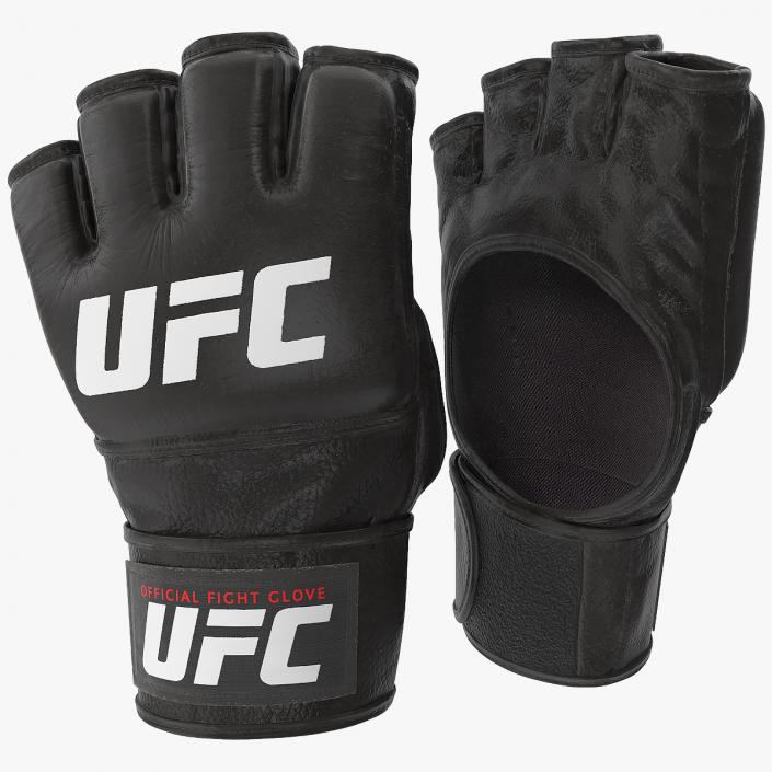 3D UFC Official Leather Fight Gloves model