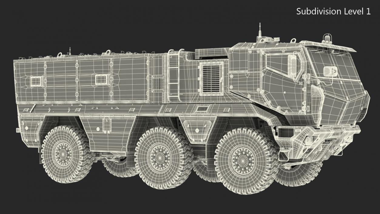 KAMAZ Typhoon Simple Interior 3D model