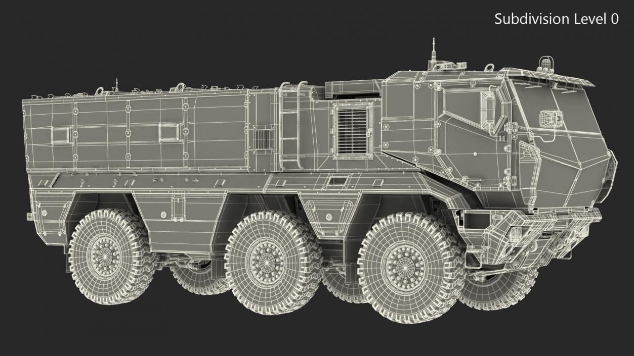 KAMAZ Typhoon Simple Interior 3D model