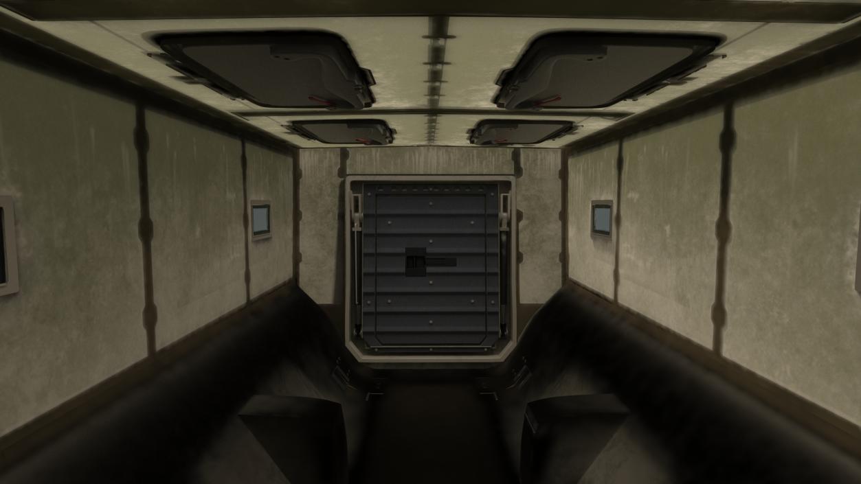 KAMAZ Typhoon Simple Interior 3D model