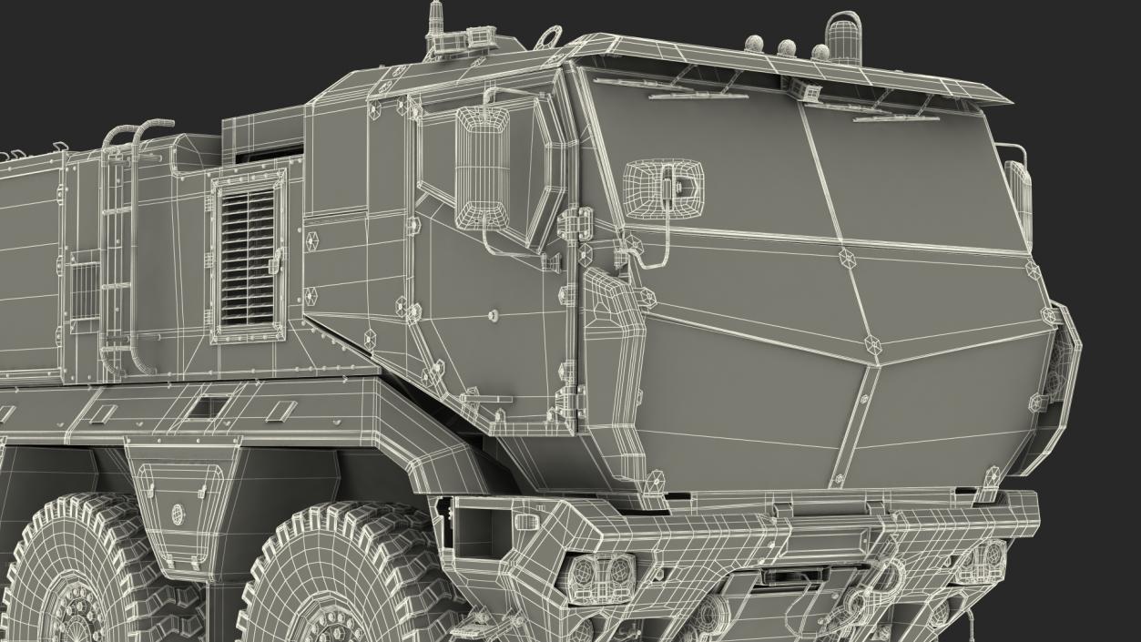 KAMAZ Typhoon Simple Interior 3D model