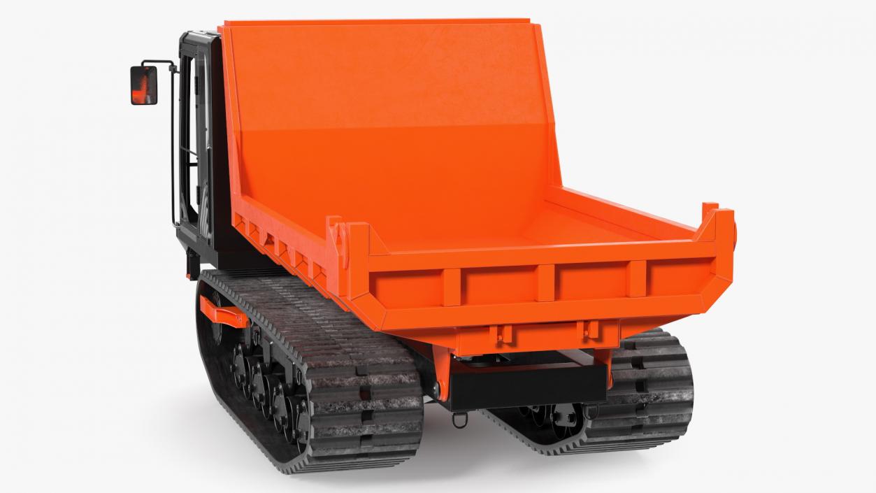 3D Tracked Carrier Orange New Rigged model