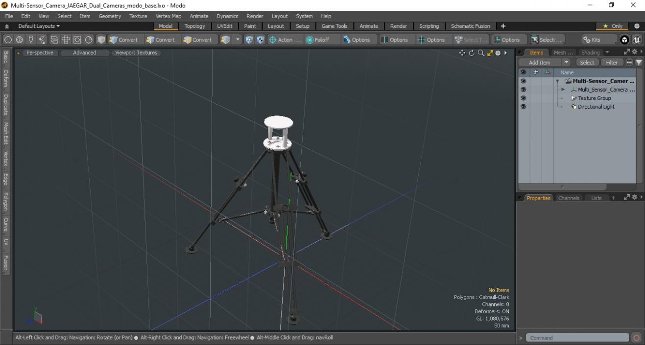 Multi-Sensor Camera JAEGAR Dual Cameras 3D model