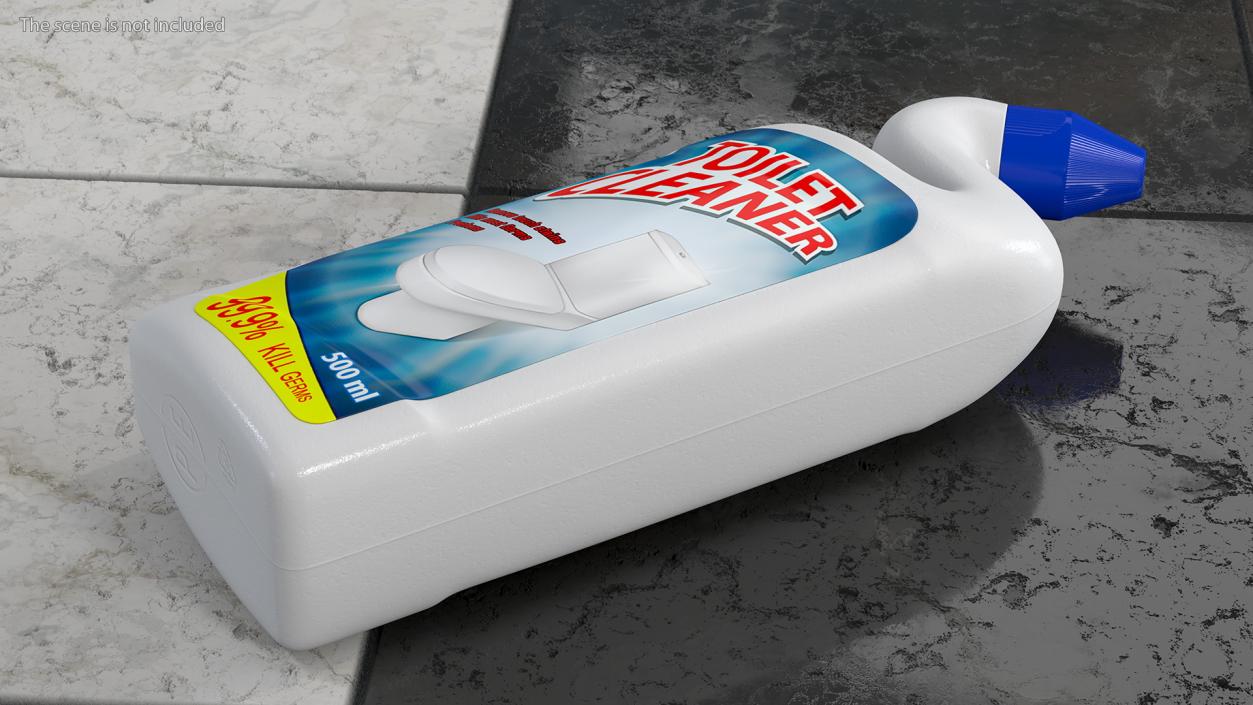 3D model Toilet Bowl Cleaner with Clearing Tools Collection