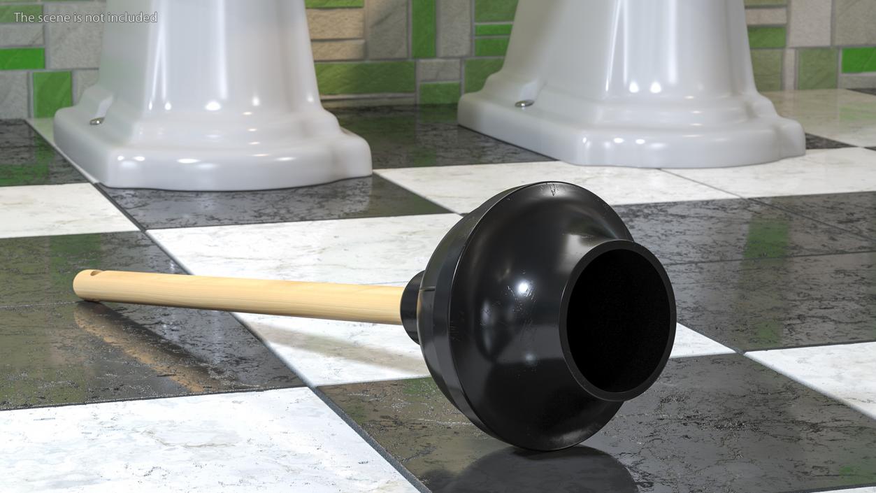 3D model Toilet Bowl Cleaner with Clearing Tools Collection