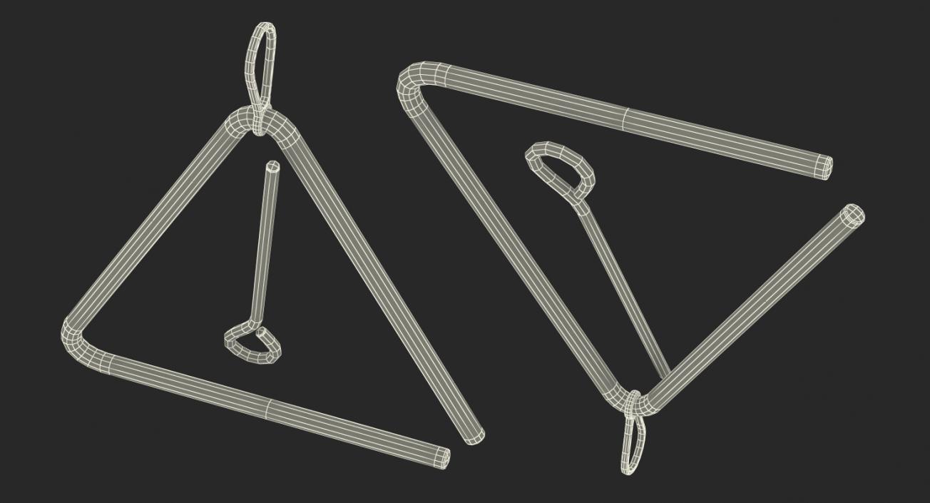 Musical Triangle Steel 3D