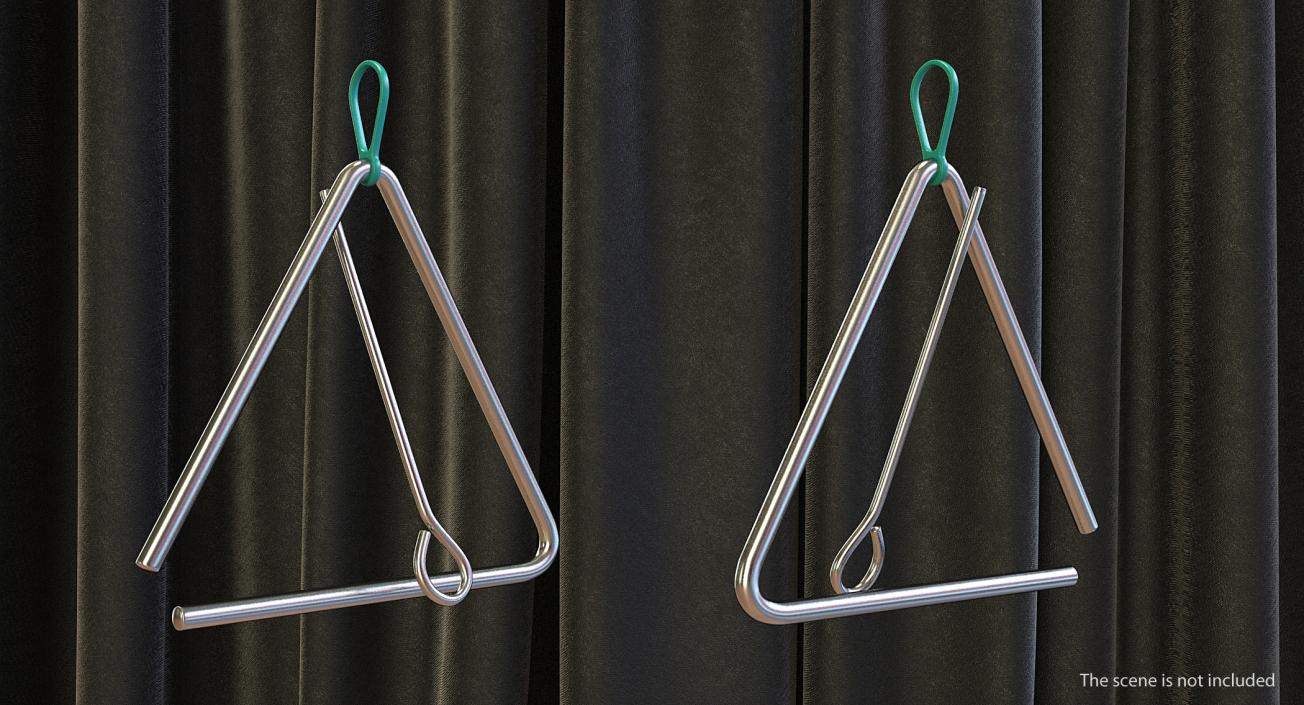 Musical Triangle Steel 3D