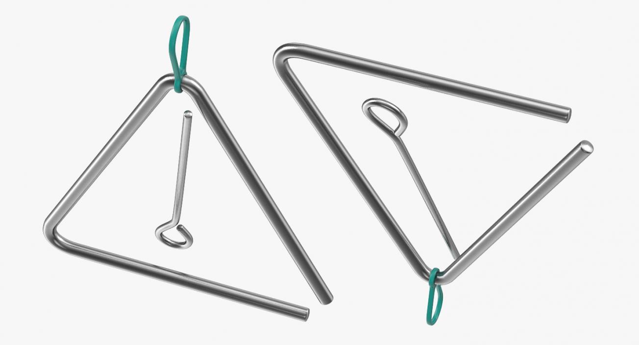 Musical Triangle Steel 3D