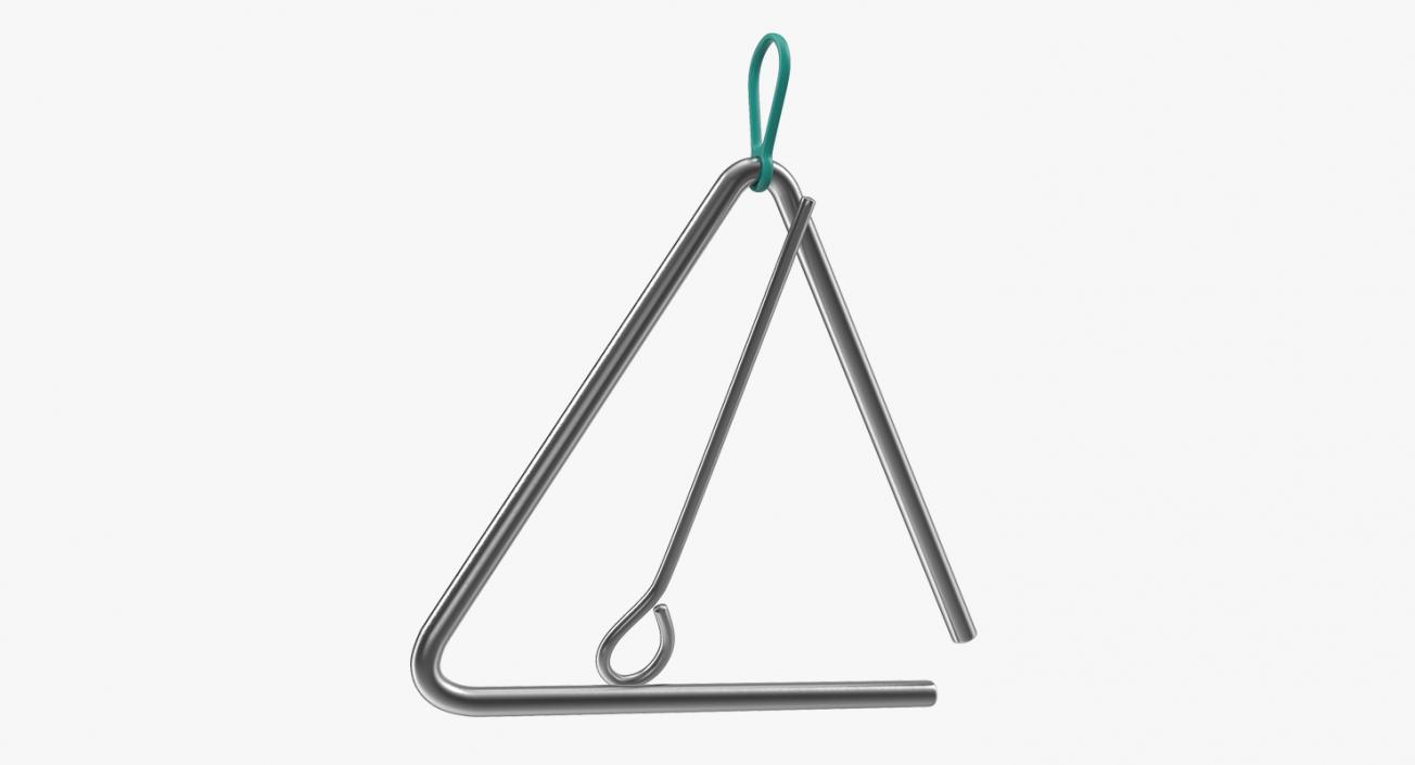 Musical Triangle Steel 3D