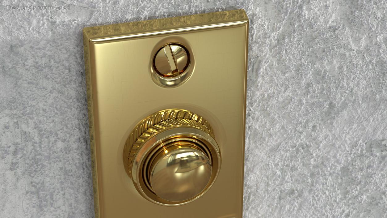 3D model Classic Rectangular Doorbell Button