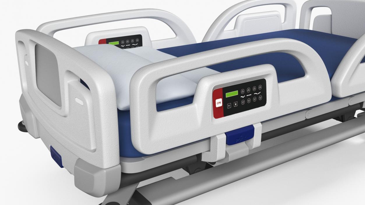 3D model Smart Hospital Bed Off State 2