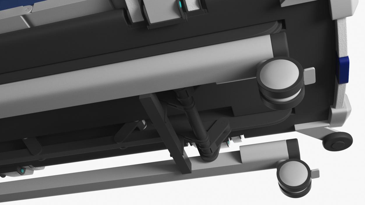 3D model Smart Hospital Bed Off State 2