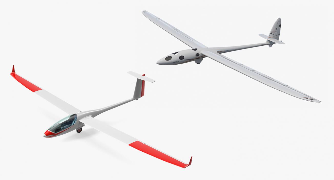 3D Gliders Collection model