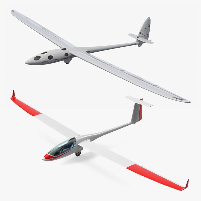 3D Gliders Collection model