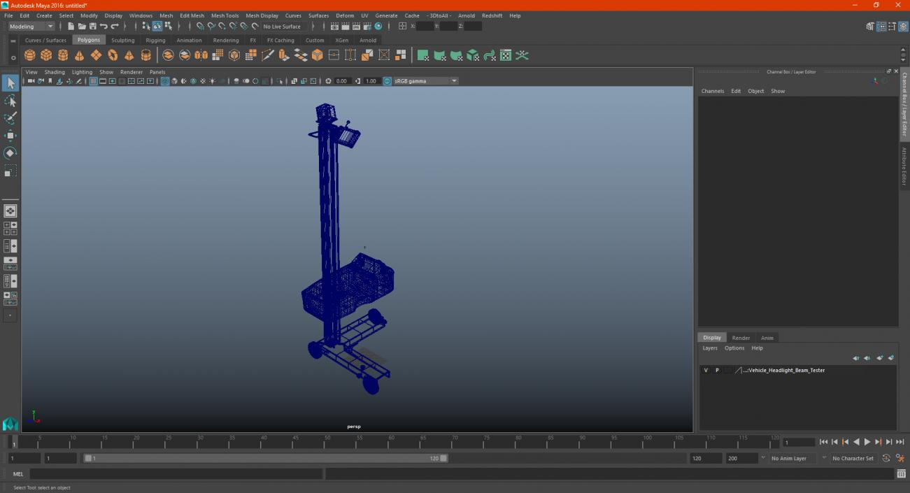 Vehicle Headlight Beam Tester 3D model