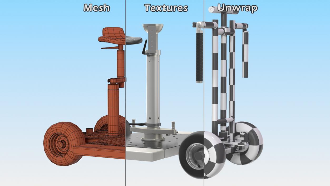 Dolly with Seat Rigged 3D