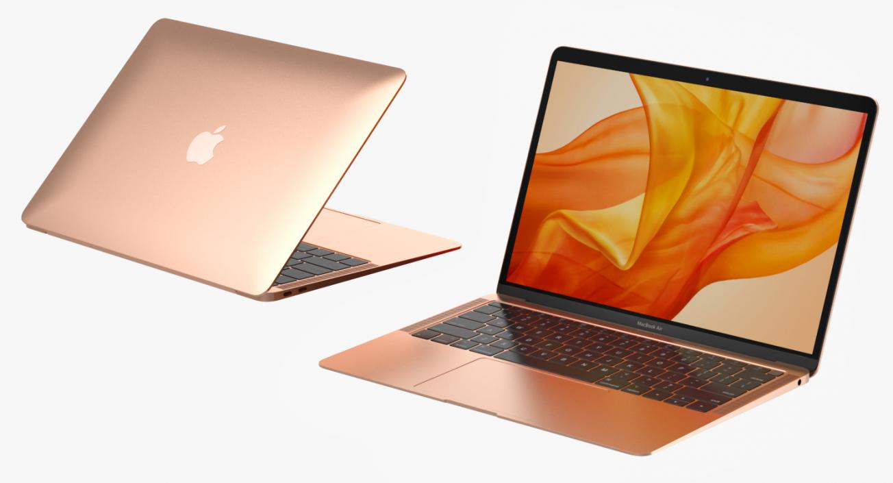 3D MacBook Air Gold