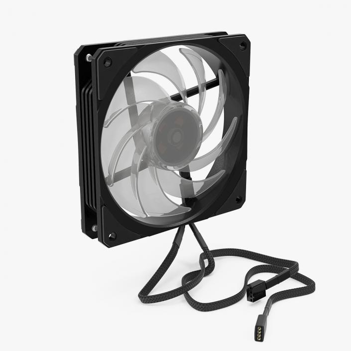 3D 120mm Computer Fan model