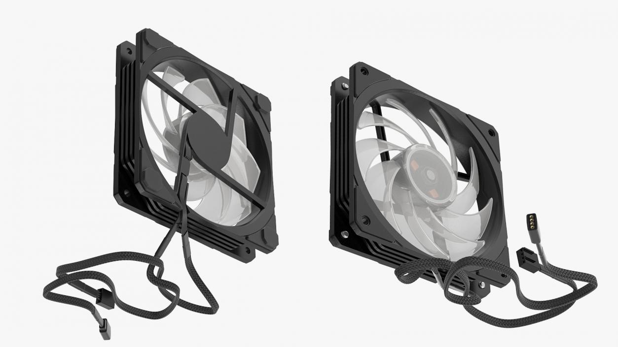 3D 120mm Computer Fan model