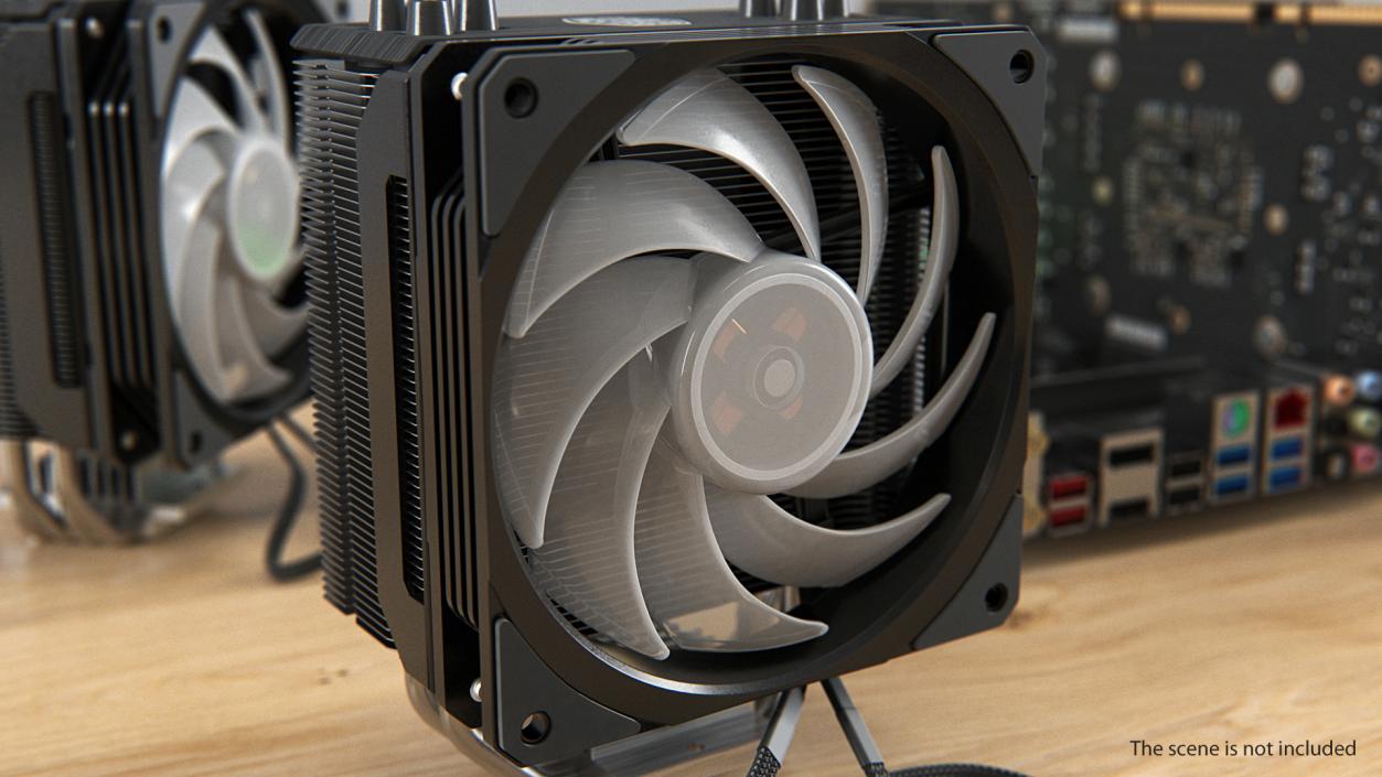 3D 120mm Computer Fan model