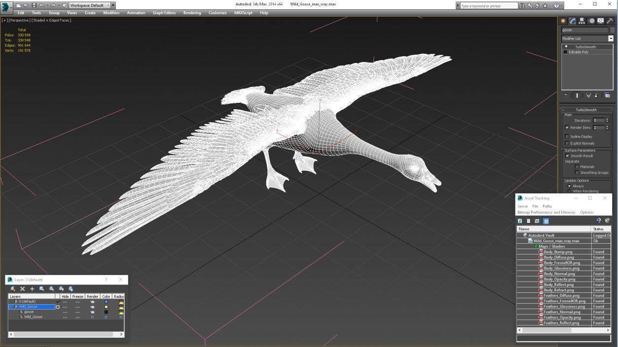 3D model Wild Goose