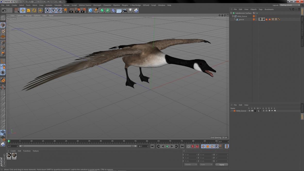 3D model Wild Goose