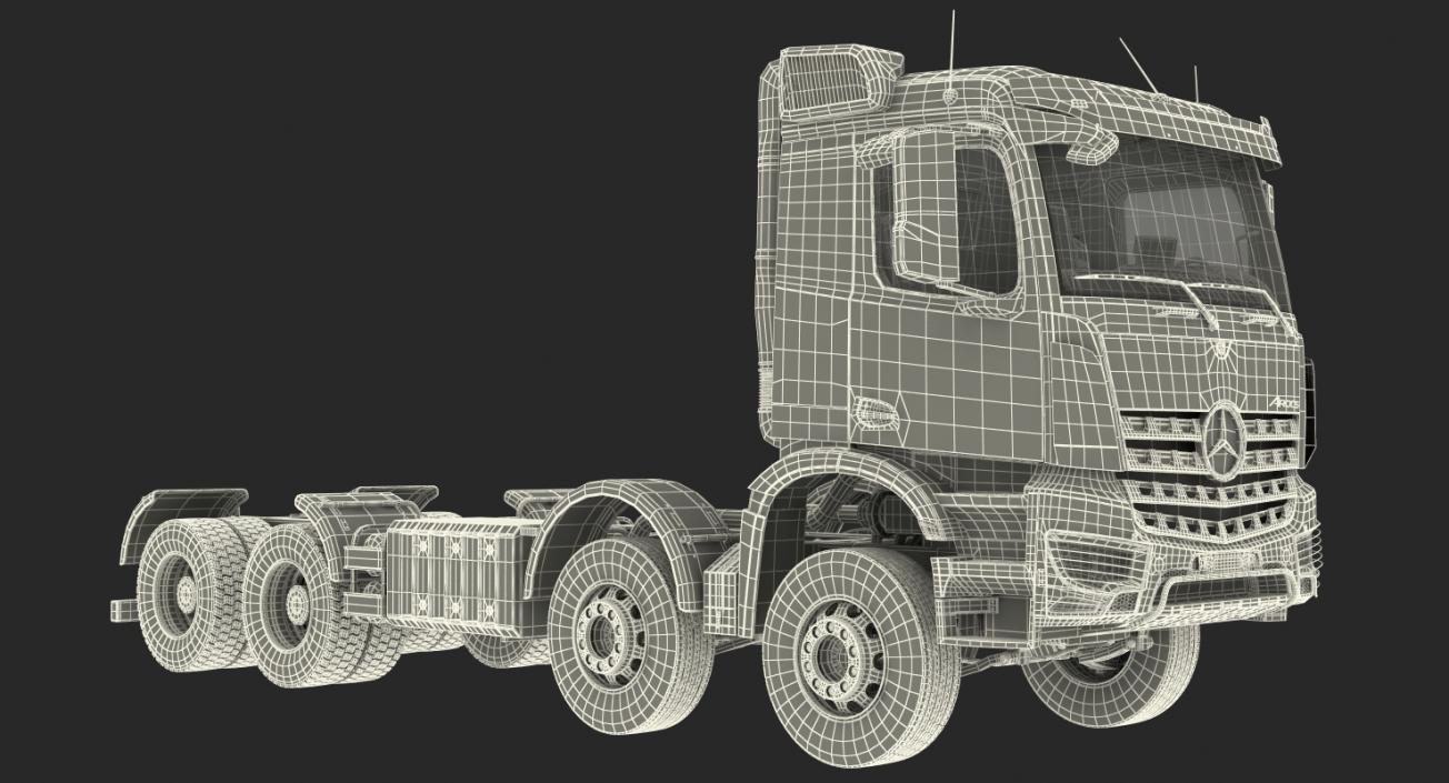 3D Heavy Utility Truck 8X8 model