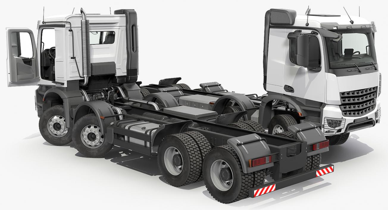 3D Heavy Utility Truck 8X8 model