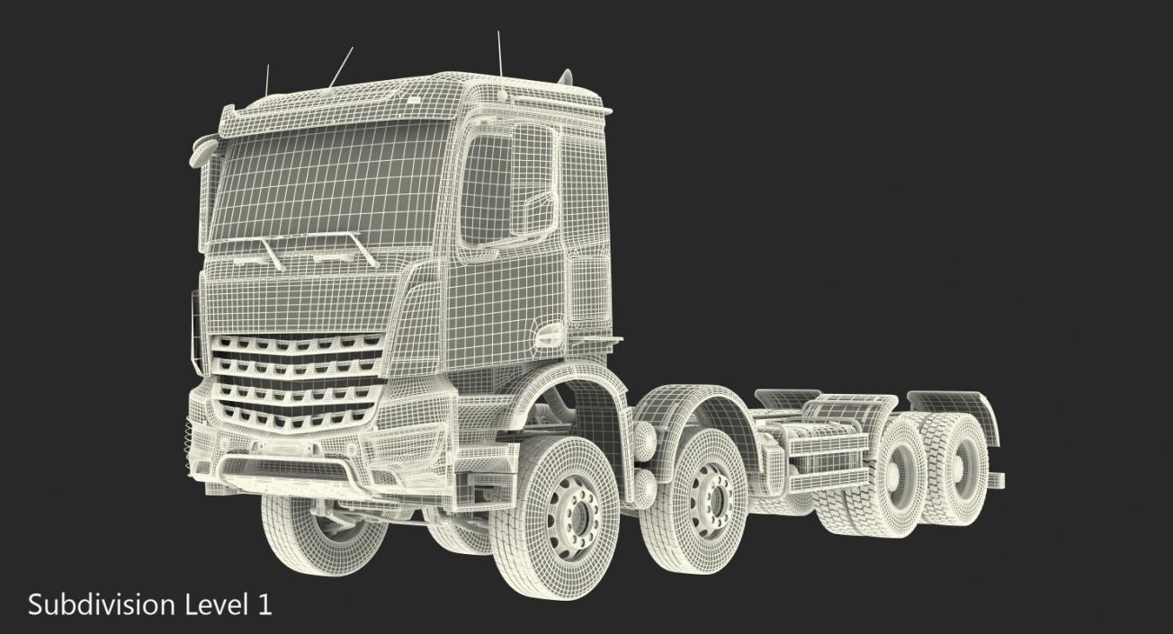 3D Heavy Utility Truck 8X8 model