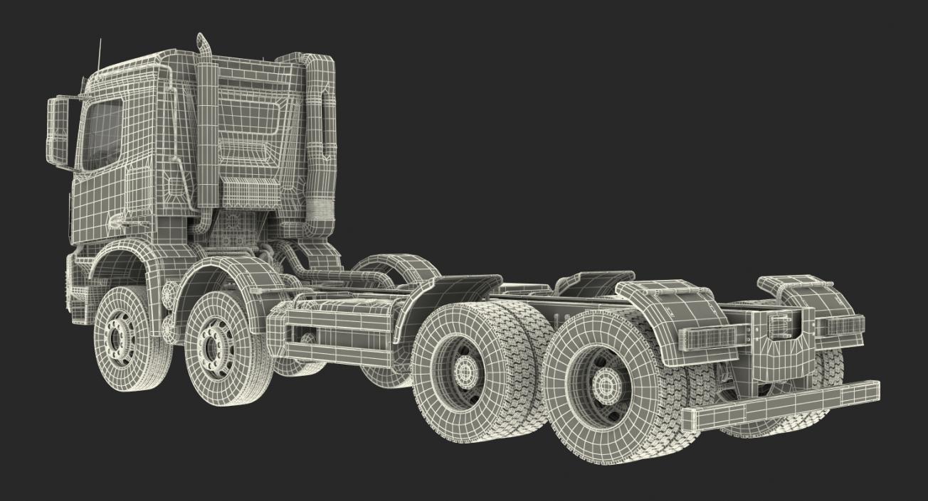 3D Heavy Utility Truck 8X8 model