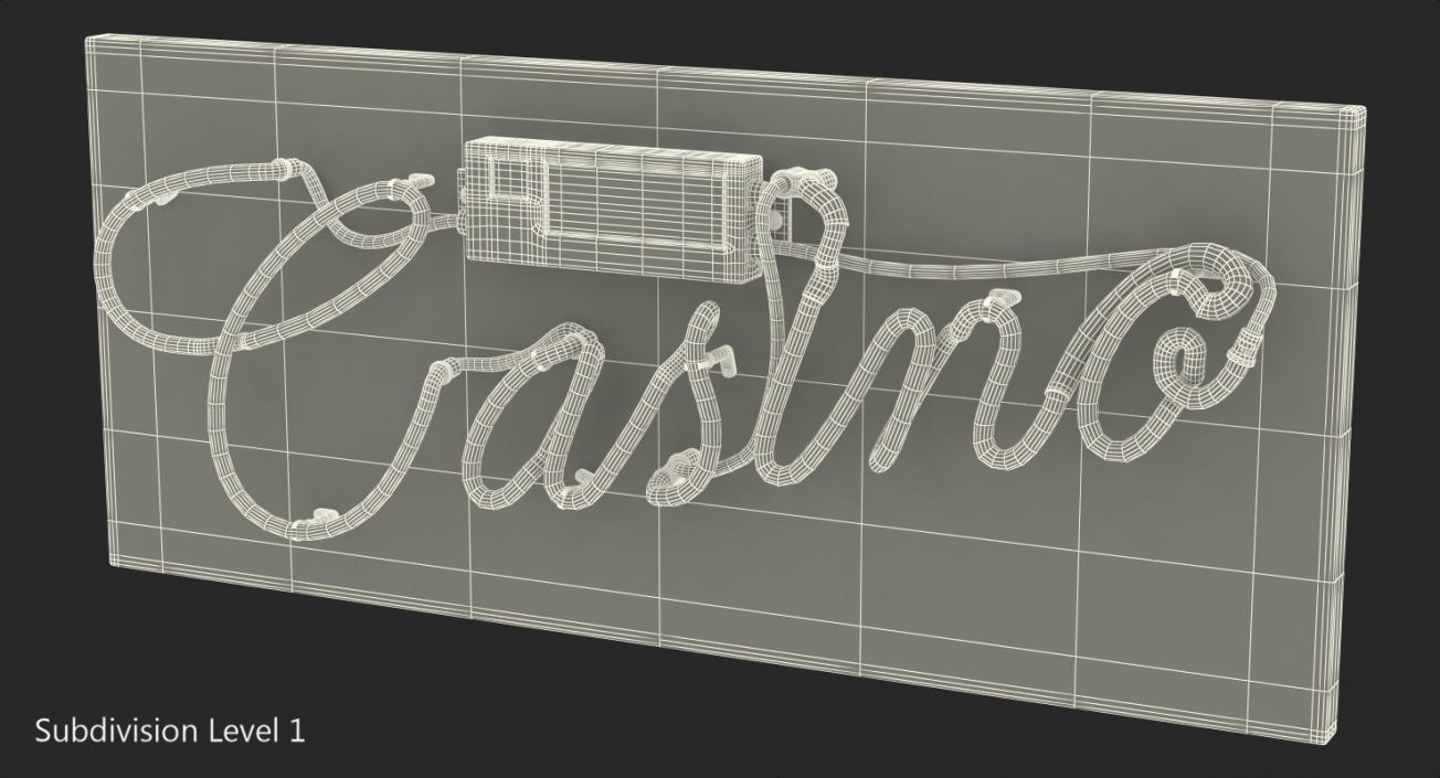 3D Neon Sign Casino