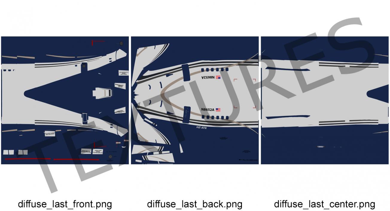 3D Jet Airplane Passenger Cabin model