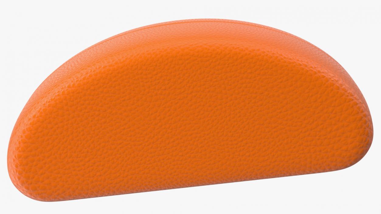 Hard Shell Leather Eyeglass Case Orange 3D model