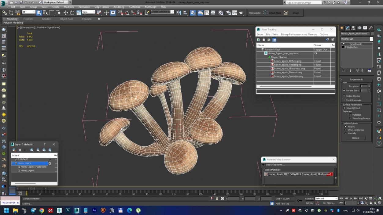 Honey Agaric 2 3D model