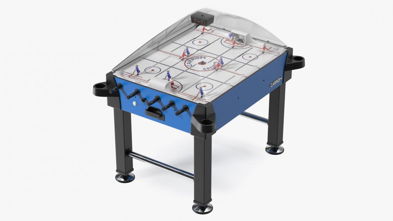 Carrom Signature Stick Hockey Table Rigged 3D